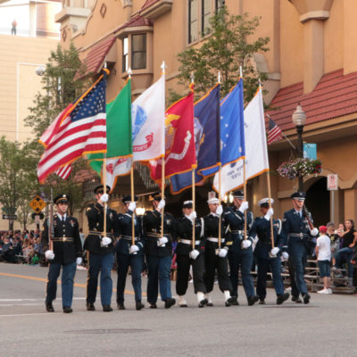 Spokane Lilac Festival Armed Forces Torchlight Parade
