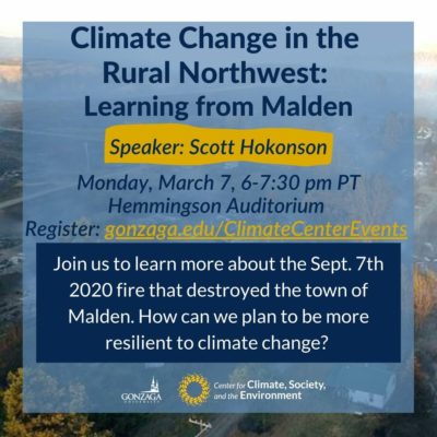 Climate Change in the Rural Northwest: Learning from Malden