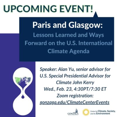 Paris, Glasgow: Lessons Learned and Ways Forward on the U.S. International Climate Agenda