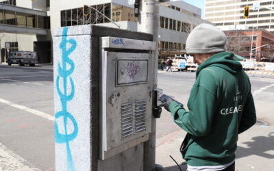 Clean Team Tackles Tagging in Downtown Core