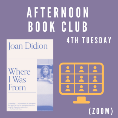 VIRTUAL: Afternoon Book Club