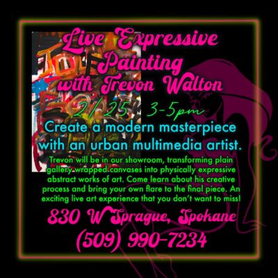 Live Expressive Painting with Trevon Walton
