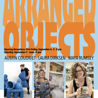 “Arranged Objects” Coudriet, Dirksen & Rumsey @ Trackside Studio Ceramic Art Gallery