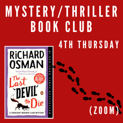 VIRTUAL: Mystery/Thriller Book Club