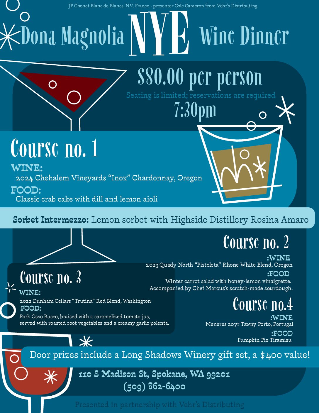 New Year's Eve Wine Dinner