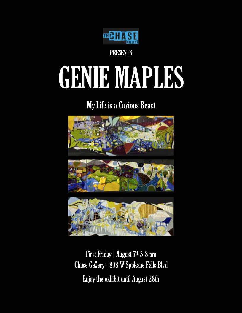 Genie Maples August First Friday Flyer